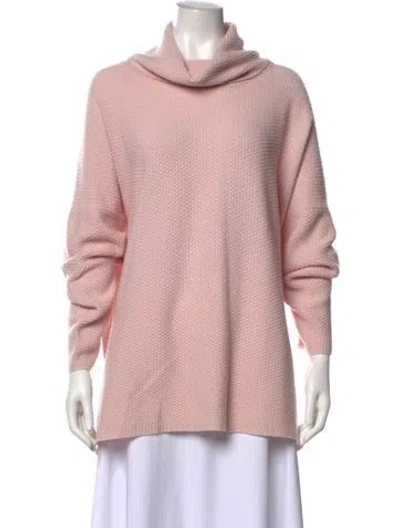 Pre-owned Eskandar Cashmere Cowl Neck Sweater In Pink