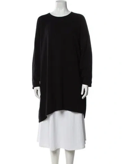 Pre-owned Eskandar Cashmere Crew Neck Sweater In Black