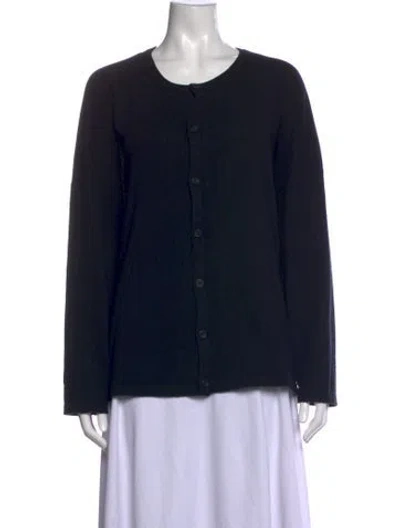 Pre-owned Eskandar Cashmere Crew Neck Sweater In Black