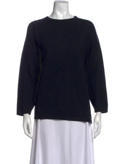 Pre-owned Eskandar Cashmere Crew Neck Sweater In Black