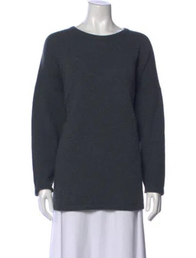 Pre-owned Eskandar Cashmere Crew Neck Sweater In Gray