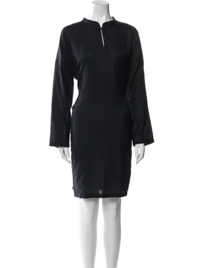 Pre-owned Eskandar Cashmere Knee-length Dress In Blue