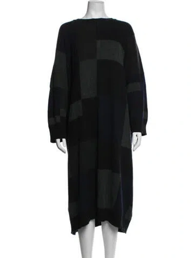 Pre-owned Eskandar Cashmere Long Dress In Blue