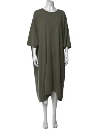 Pre-owned Eskandar Cashmere Long Dress In Green
