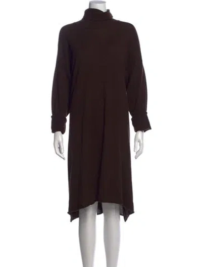 Pre-owned Eskandar Cashmere Midi Length Dress W/ Tags In Purple