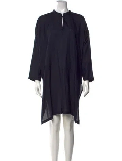 Pre-owned Eskandar Cashmere Mini Dress In Black