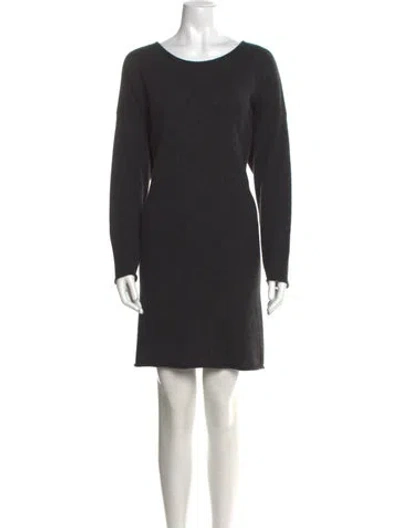 Pre-owned Eskandar Cashmere Mini Dress In Gray