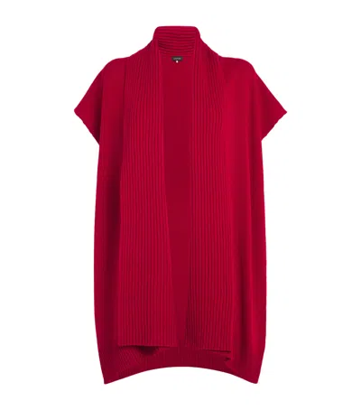Eskandar Cashmere Open-front Cardigan In Red