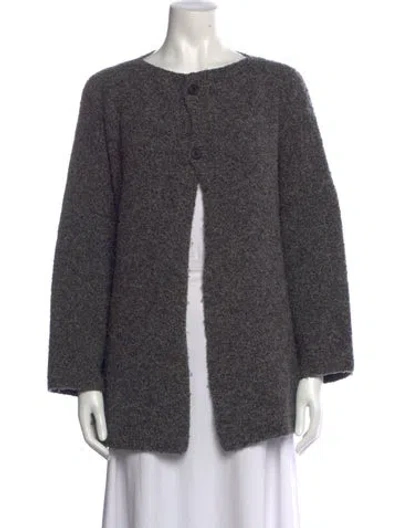 Pre-owned Eskandar Cashmere Open Front Sweater In Neutrals