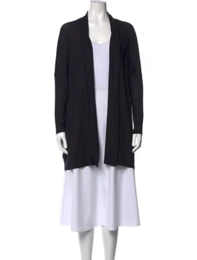Pre-owned Eskandar Cashmere Open Front Sweater W/ Tags In Black