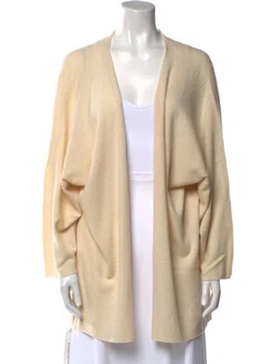 Pre-owned Eskandar Cashmere Open Front Sweater W/ Tags In Neutral