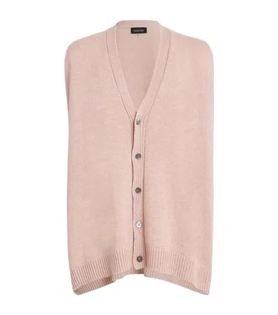 Eskandar Cashmere Oversized Cardigan In Pink