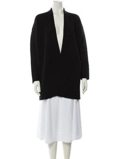 Pre-owned Eskandar Cashmere Plunge Neckline Sweater W/ Tags In Black