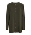 Eskandar Cashmere Raglan-sleeve Cardigan In Green