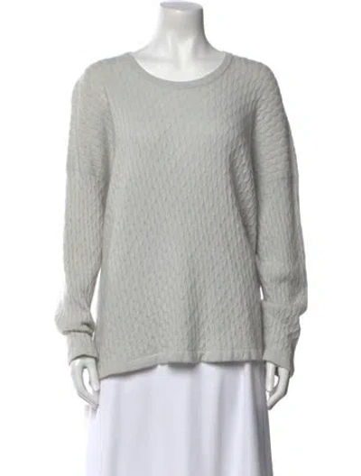 Pre-owned Eskandar Cashmere Scoop Neck Sweater In Gray