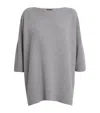 Eskandar Cashmere Square-neck Top In Gray