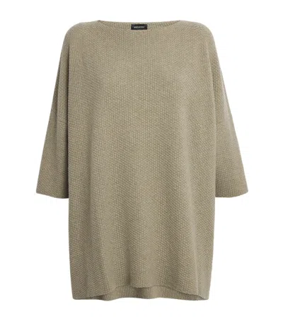 Eskandar Cashmere Square-neck Top In Green
