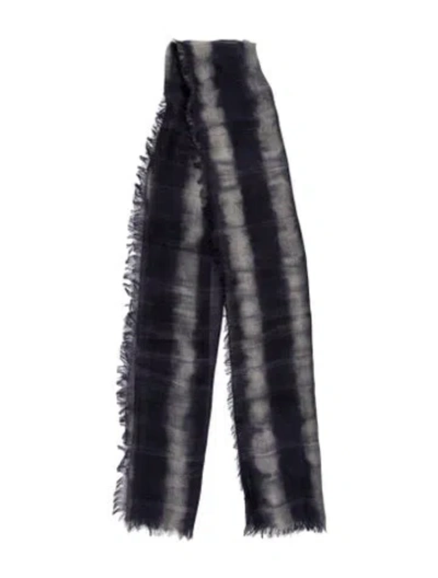 Pre-owned Eskandar Cashmere Striped Scarf