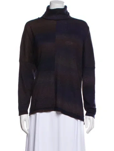 Pre-owned Eskandar Cashmere Striped Sweater In Blue