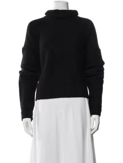Pre-owned Eskandar Cashmere Turtleneck Sweater In Black