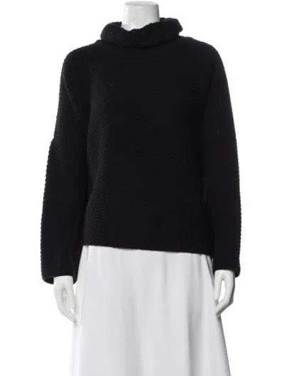 Pre-owned Eskandar Cashmere Turtleneck Sweater In Black