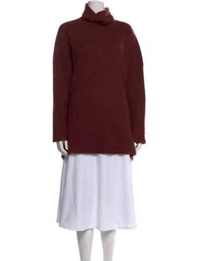 Pre-owned Eskandar Cashmere Turtleneck Sweater In Brown