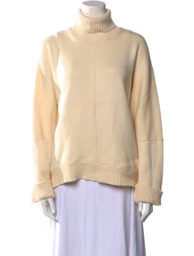 Pre-owned Eskandar Cashmere Turtleneck Sweater In Neutral