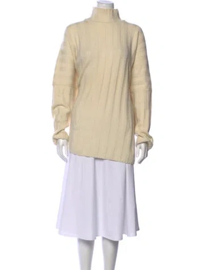 Pre-owned Eskandar Cashmere Turtleneck Sweater In Neutrals