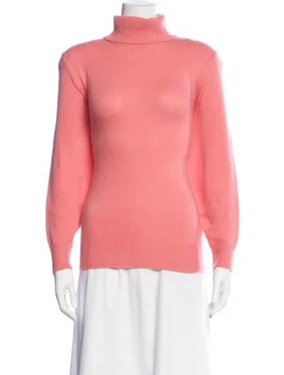 Pre-owned Eskandar Cashmere Turtleneck Sweater In Pink