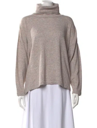 Pre-owned Eskandar Cashmere Turtleneck Sweater In Pink