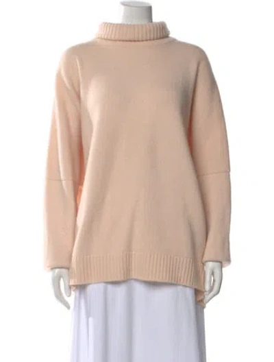 Pre-owned Eskandar Cashmere Turtleneck Sweater In Pink