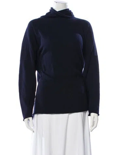 Pre-owned Eskandar Cashmere Turtleneck Sweater W/ Tags In Blue