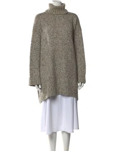 Pre-owned Eskandar Cashmere Tweed Pattern Sweater In Grey