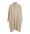 Eskandar Cashmere-wool Double Stand-collar Shirt In Neutral