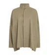 Eskandar Cashmere-wool Wide A-line Shirt In Green