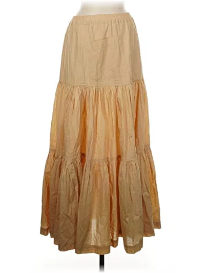 Pre-owned Eskandar Casual Skirt In Tan