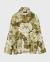 Eskandar Chinese Imperial Shirt With Chinese Collar (mid Plus Length) In Green