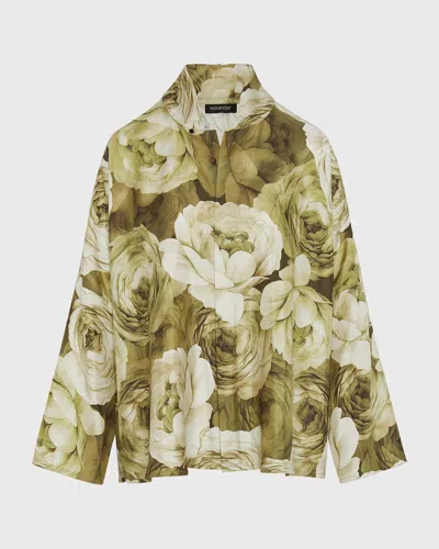 ESKANDAR CHINESE IMPERIAL SHIRT WITH CHINESE COLLAR (MID PLUS LENGTH)