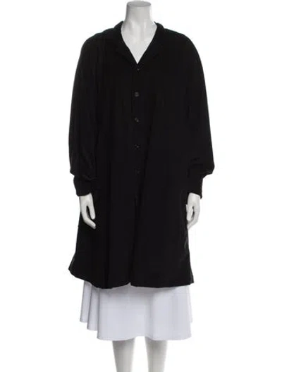 Pre-owned Eskandar Coat In Black