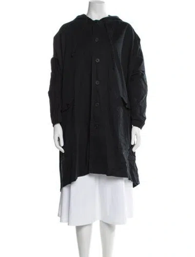 Pre-owned Eskandar Coat In Black