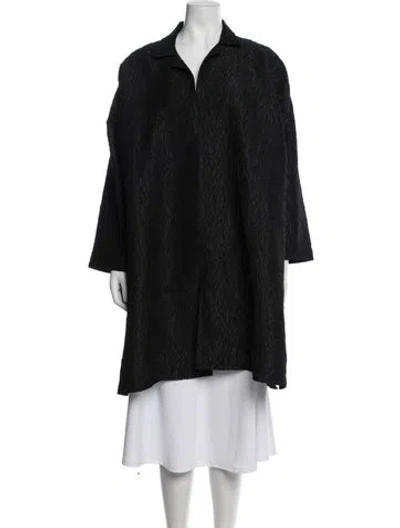 Pre-owned Eskandar Coat In Black
