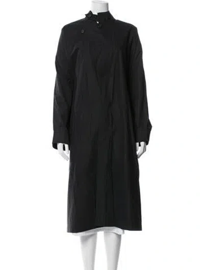 Pre-owned Eskandar Coat In Black