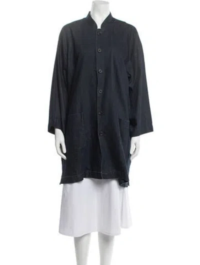 Pre-owned Eskandar Coat In Blue