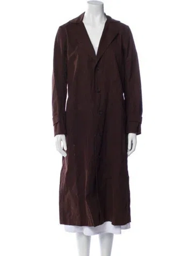 Pre-owned Eskandar Coat In Brown