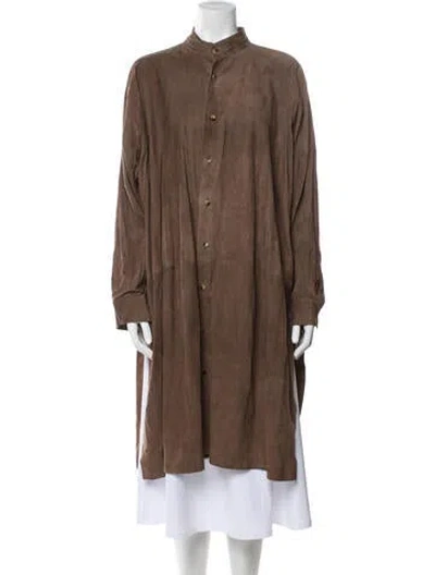 Pre-owned Eskandar Coat In Brown