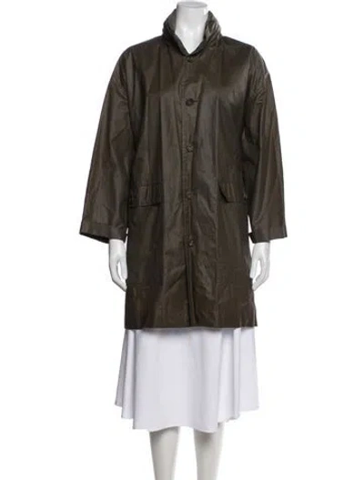 Pre-owned Eskandar Coat In Green