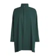 Eskandar Cotton A-line Shirt In Green