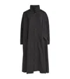 Eskandar Caucasus Raincoat With Foldaway Hood (full Length) In Black