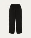 Eskandar Cotton Japanese Trousers In Coal