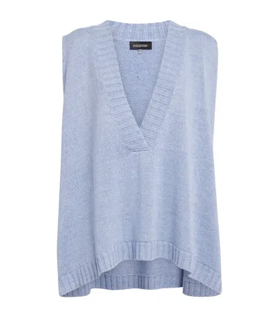 Eskandar Cotton-linen Sleeveless Sweater